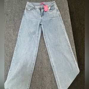 Washed Low Rise Jeans